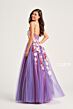 Colette CL5270 Floral Bodice Sheer Back Dress