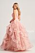 Colette CL5273 Flounce Skirt Floral Glitter Dress
