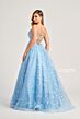 Colette CL5288 Floral Glitter Lace-Up Dress