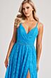 Colette CL8010 Slit Skirt Lace-Up Back Dress