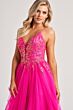 Colette CL8030 Lace Bodice Slit Skirt Dress