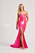 Colette CL8070 Criss Cross Back V-Neck Sequin Dress