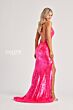Colette CL8070 Criss Cross Back V-Neck Sequin Dress