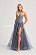 Colette CL8110 Illusion Corset Strapless Glitter Dress