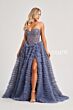 Colette CL8170 Ruffle Skirt Strapless Illusion Corset Dress