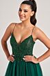Colette CL8250 Embellished Top Slit Skirt Dress