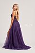 Colette CL8280 Lace Corset Slit Skirt Glitter Dress