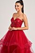 Colette CL8290 Embroidered Top Flounce Skirt Dress