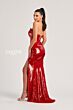 Colette CL8300 Scoop Neckline Strapless Sequin Dress