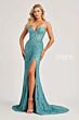 Colette CL8405 Tie Back Beaded Lace Corset Dress
