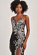 Colette CL8425 Illusion Back Plunging Neck Sequin Dress