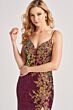 Colette CL8425 Illusion Back Plunging Neck Sequin Dress