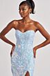 Colette CL8440 Strapless Sweetheart Neckline Embroidered Dress