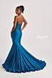 Colette CL8445 Godet Skirt Plunging Neck Strapless Dress