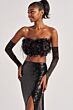 Colette CL8450 Floral Top Sequin Skirt 2 Piece Dress