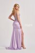 Colette CL8460 Embellished Corset Slit Skirt Dress