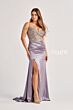 Colette CL8460 Embellished Corset Slit Skirt Dress