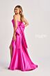 Colette CL8470 Bow Back High Slit Strapless Dress