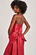 Colette CL8470 Bow Back High Slit Strapless Dress