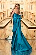 Colette CL8470 Bow Back High Slit Strapless Dress