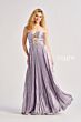 Colette CL8520 Multiple Cutout Pleated Metallic Strapless Dress