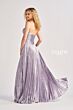 Colette CL8520 Multiple Cutout Pleated Metallic Strapless Dress
