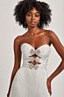 Colette CL8520 Multiple Cutout Pleated Metallic Strapless Dress