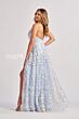 Colette CL8525 Floral Appliques Plunging Neck Dress