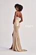 Colette CL8575 Ruched Waist Hot Fix Metallic Dress