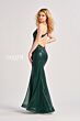 Colette CL8585 Exposed Back Floral Top Metallic Dress