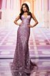 Colette CL8630 Sheer Corset Lace-Up Glitter Dress