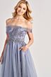 Colette CL8640 Off The Shoulder Glitter Corset Dress