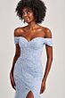 Colette CL8645 Leaf Appliques Off The Shoulder Dress