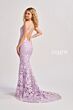Colette CL8665 Halter Neckline Floral Embroidery Dress