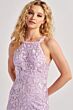 Colette CL8665 Halter Neckline Floral Embroidery Dress