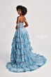 Colette CL8690 Ruffle Skirt Off The Shoulder Glitter Dress