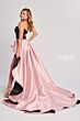 Colette CL8695 Detachable Train Strapless Choker Dress