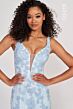 Colette CL2002 Godet Skirt Plunging Neck Dress