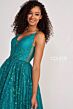 Colette CL2016 Sheer Side Floral Glitter Dress