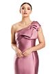 Alexander by Daymor 1850 Button Back One Shoulder Dress