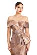 Alexander by Daymor 1852 Button Back Off The Shoulder Dress