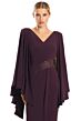 Alexander by Daymor 1854 Hanging Sleeves V-Neck Dress