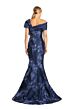 Alexander by Daymor 1864 Asymmetrical Neckline Button Back Dress