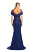 Alexander by Daymor 1866 Sheer Neckline Cape Sleeve Dress