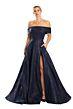 Alexander by Daymor 1872 Side Pockets High Slit Dress