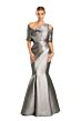 Alexander by Daymor 1879 Detachable Sleeve Crumbcatcher Neck Dress