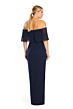 Alexander by Daymor 1883 Flounce Top High Slit Dress