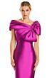 Alexander by Daymor 1885 Asymmetrical Neckline Back Slit Dress