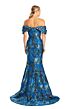 Alexander by Daymor 1891 Off The Shoulder Metallic Dress