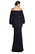 Alexander by Daymor 2047 Off-The-Shoulder Bishop Sleeve Dress